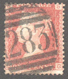 Great Britain Scott 33 Used Plate 191 - SG - Click Image to Close